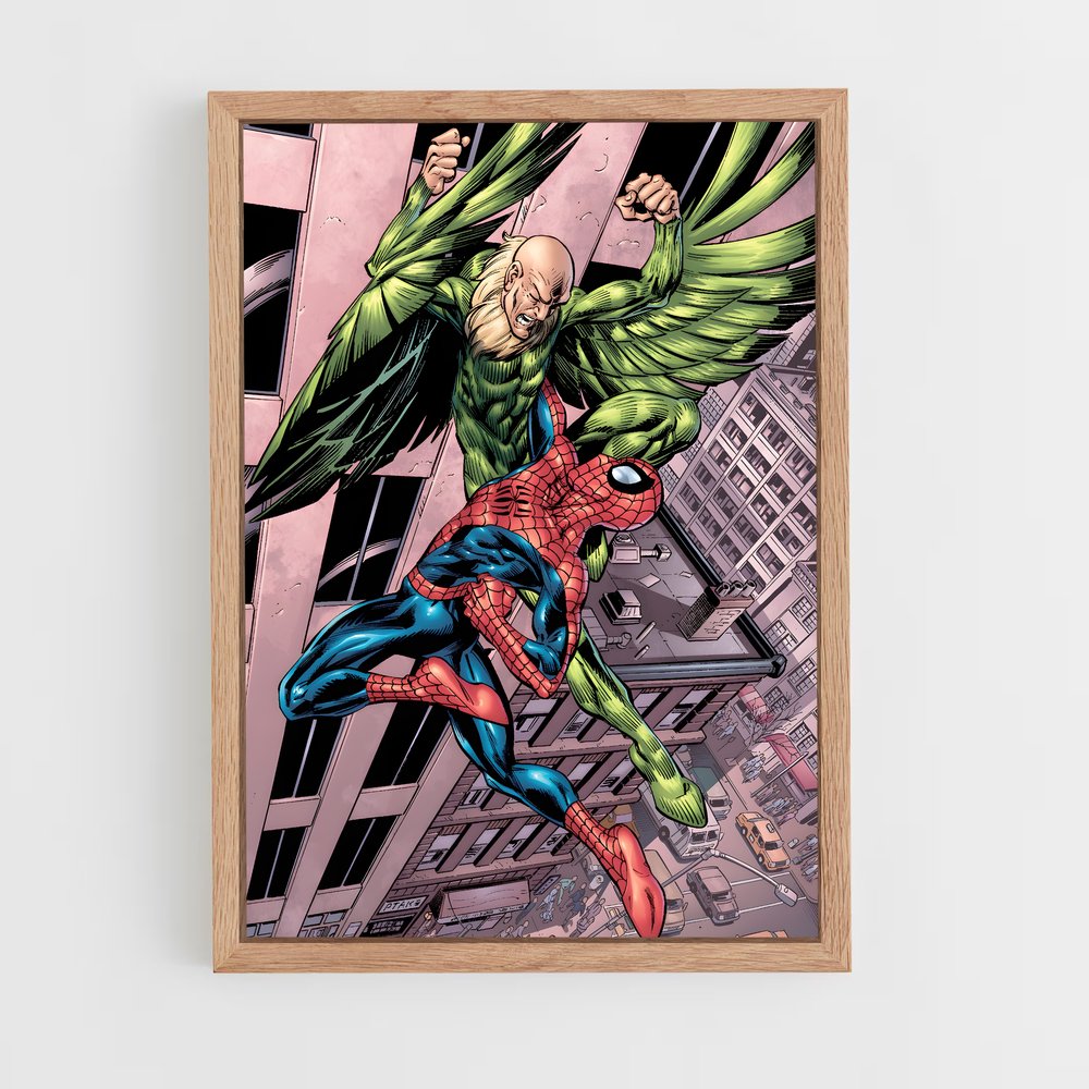 ap-vulture spider-man-5 cadre Bois clair