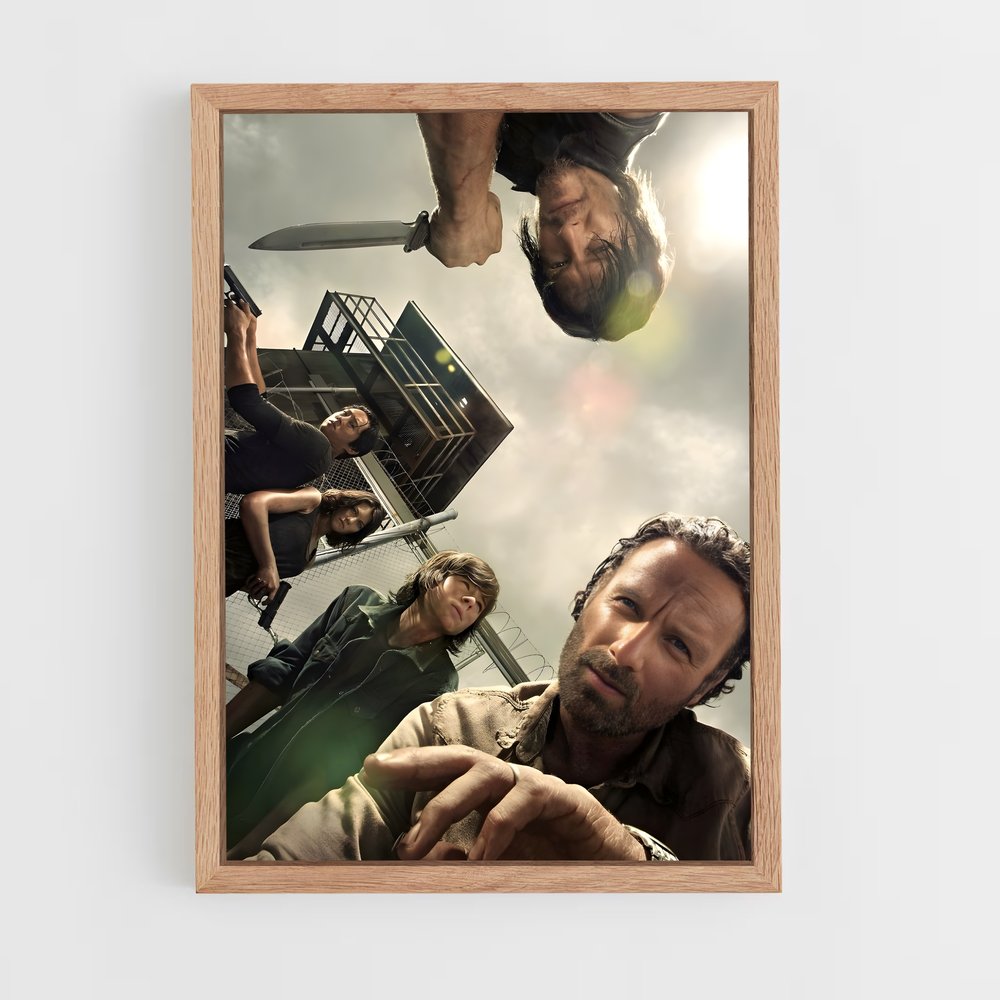ap-walking dead-1 cadre Bois clair