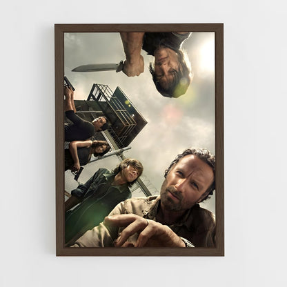 ap-walking dead-1 cadre Bois foncé