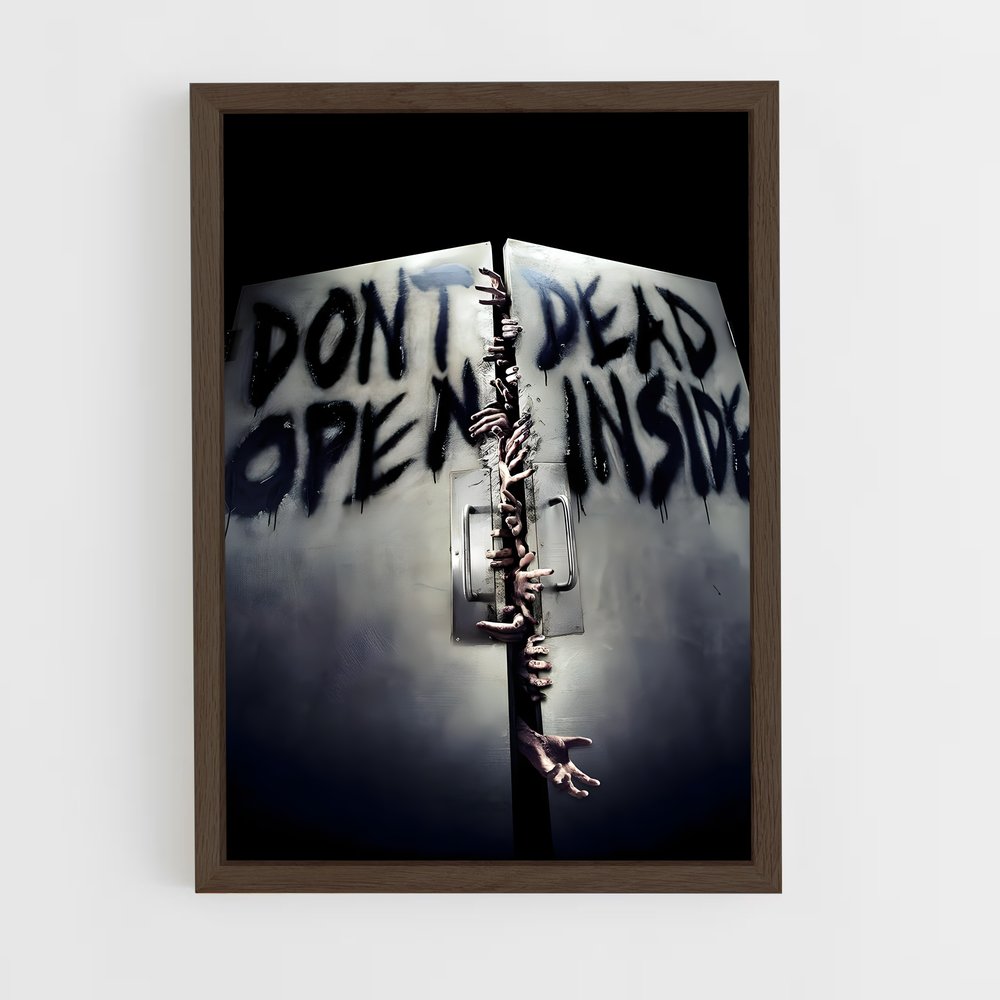 ap-walking dead-2 cadre Bois foncé