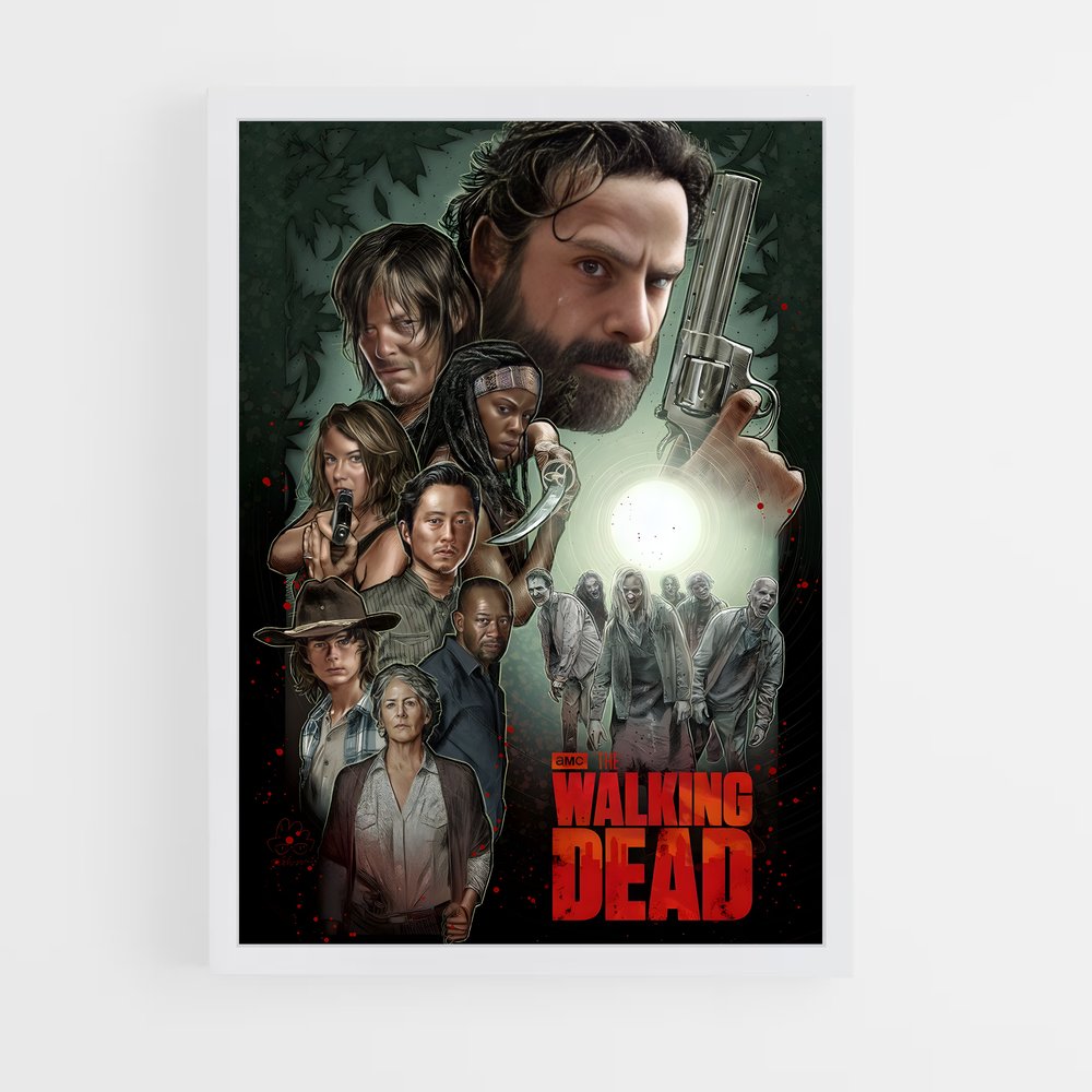 ap-walking dead-3 cadre Blanc