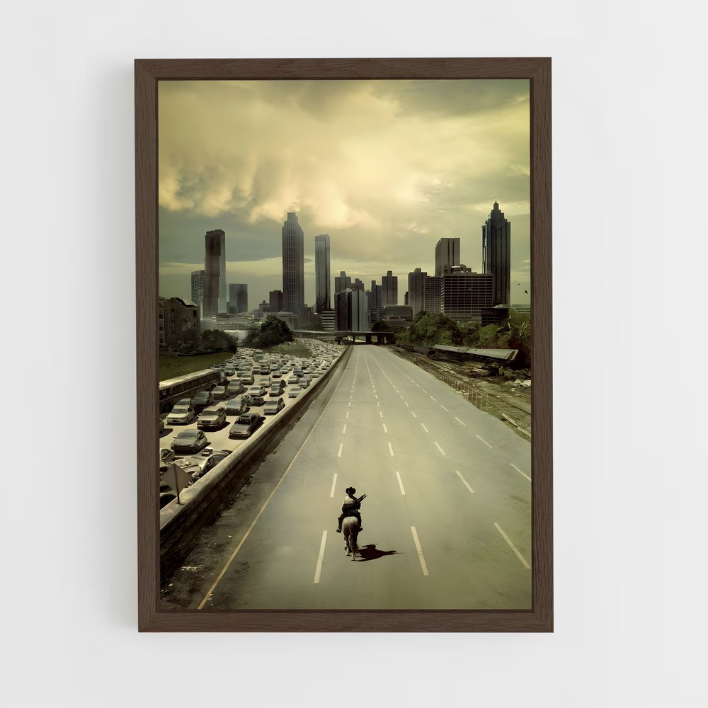 ap-walking dead-6 cadre Bois foncé