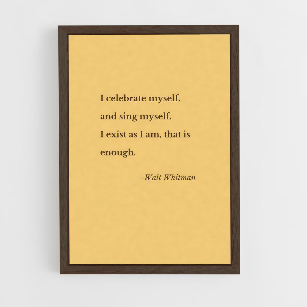 ap-walt whitman-1 cadre Bois foncé