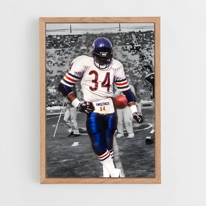 ap-walter payton-1 cadre Bois clair