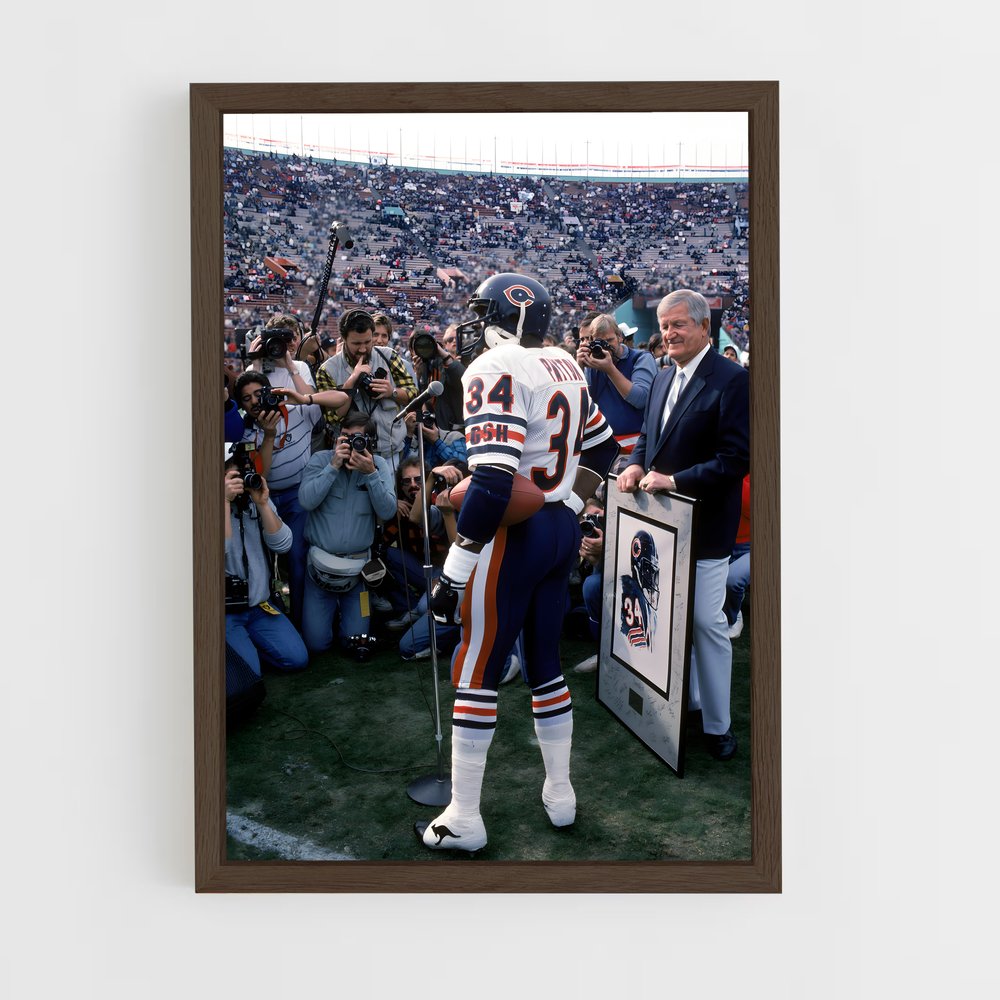 ap-walter payton-2 cadre Bois foncé