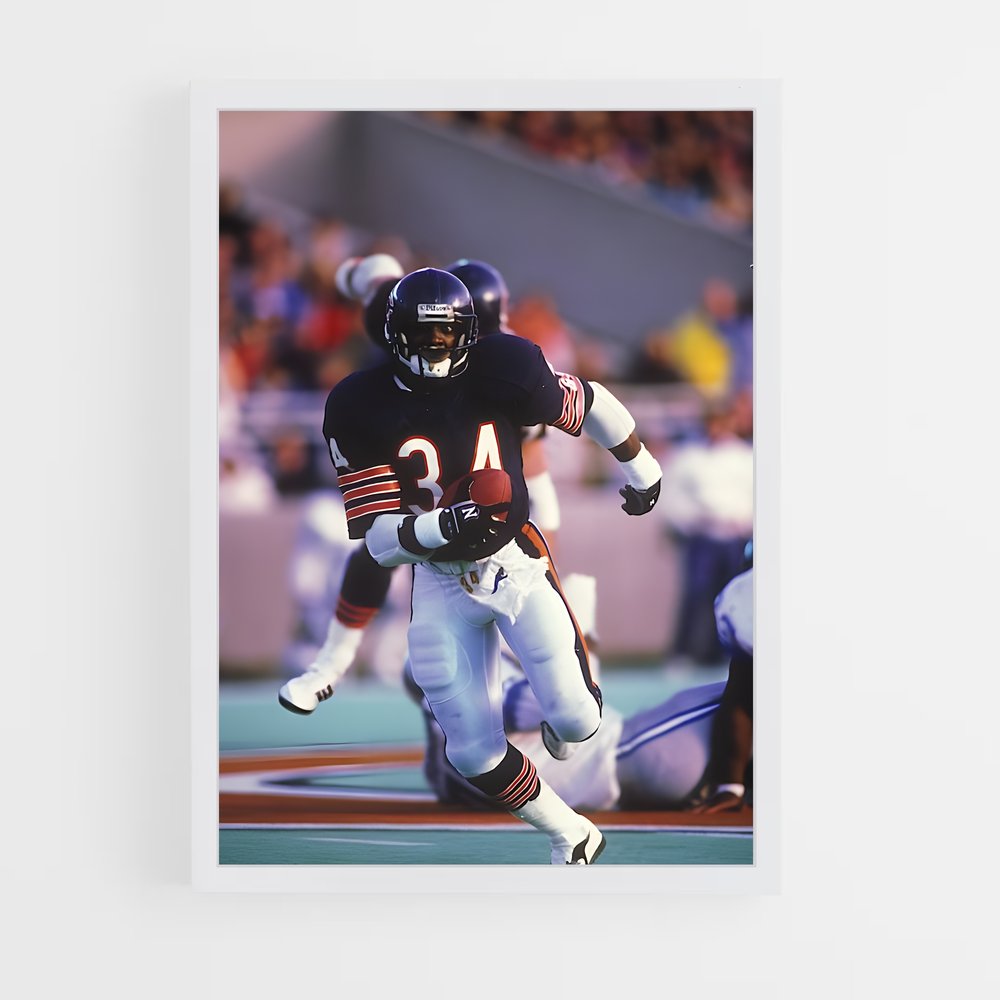 ap-walter payton-5 cadre Blanc