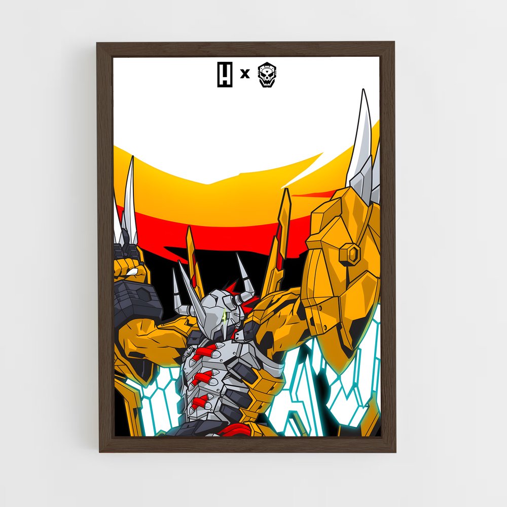 ap-wargreymon-1 cadre Bois foncé