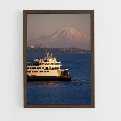ap-washington state ferries-1 cadre Bois foncé