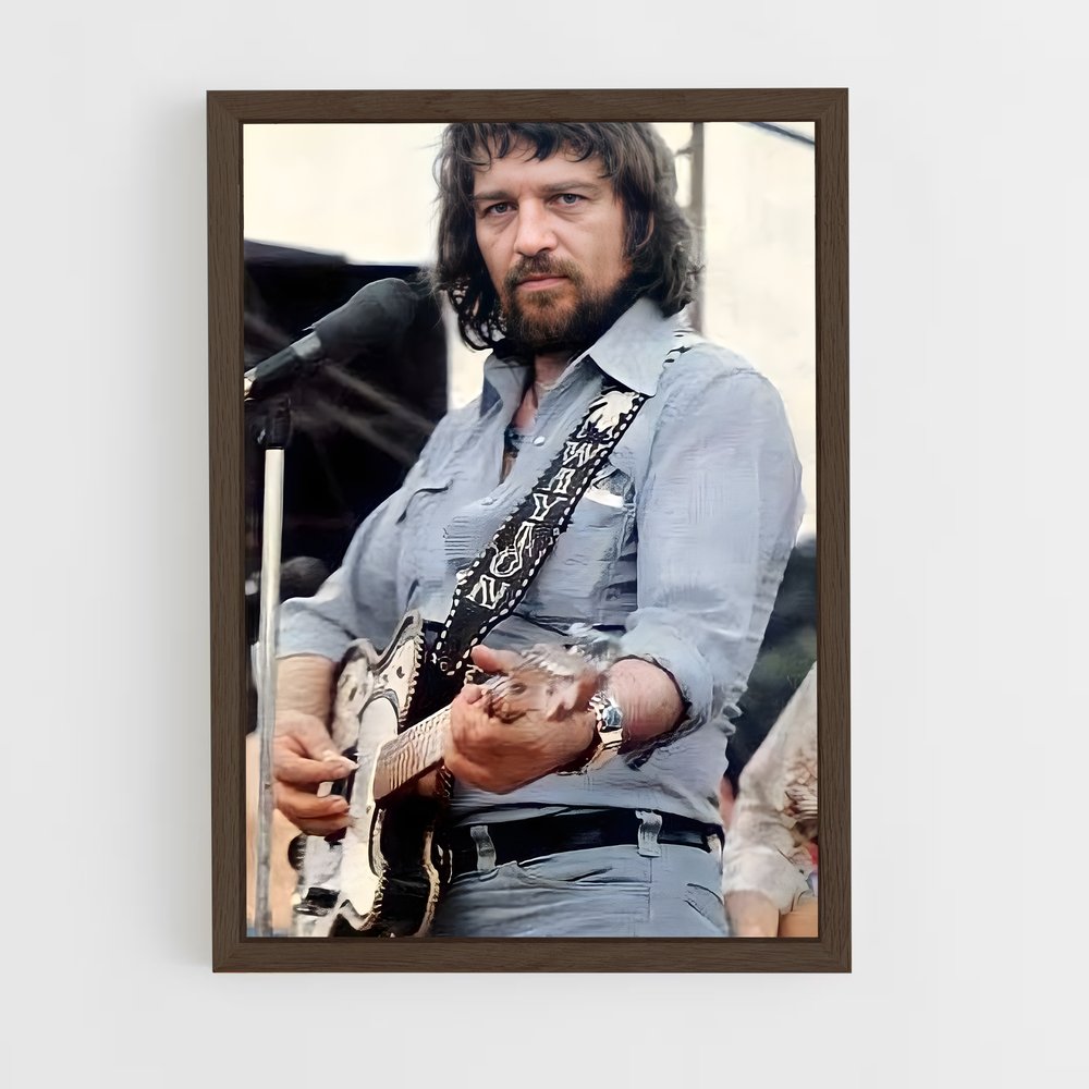 ap-waylon jennings-6 cadre Bois foncé