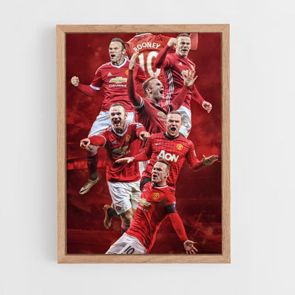 ap-wayne rooney-8 cadre Bois clair