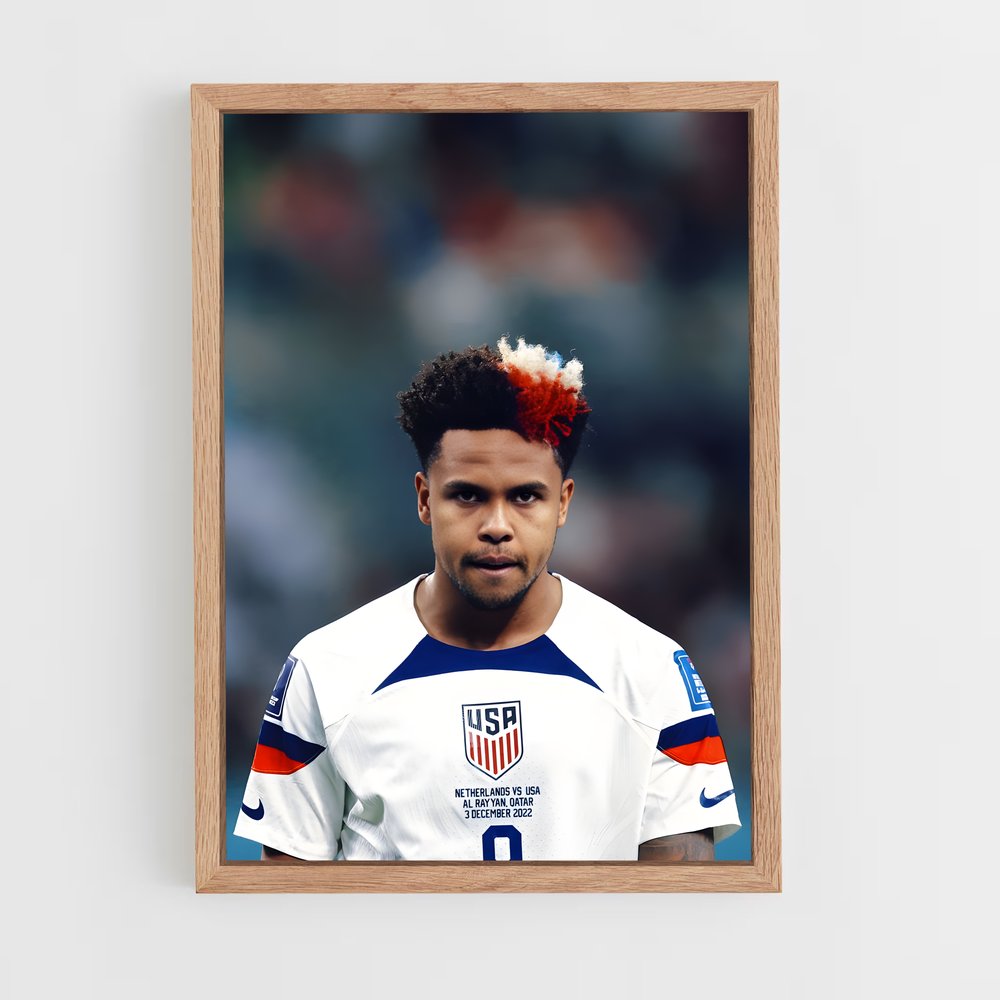 ap-weston mckennie-6 cadre Bois clair