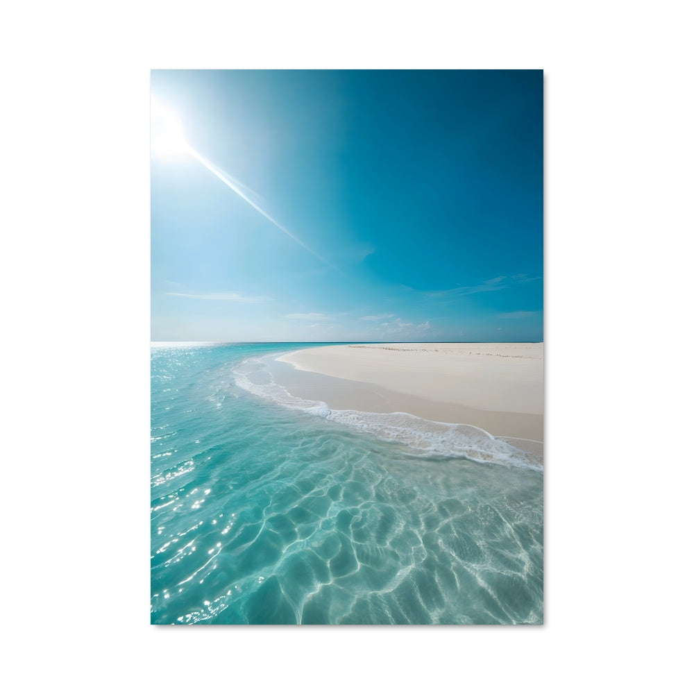 Poster White sand beach 94501