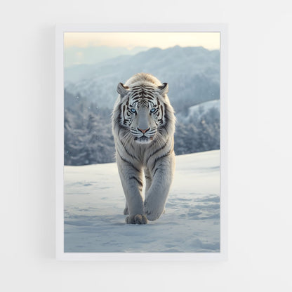 ap-white tiger-18 cadre Blanc