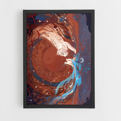 ap-white tiger-2 cadre Noir
