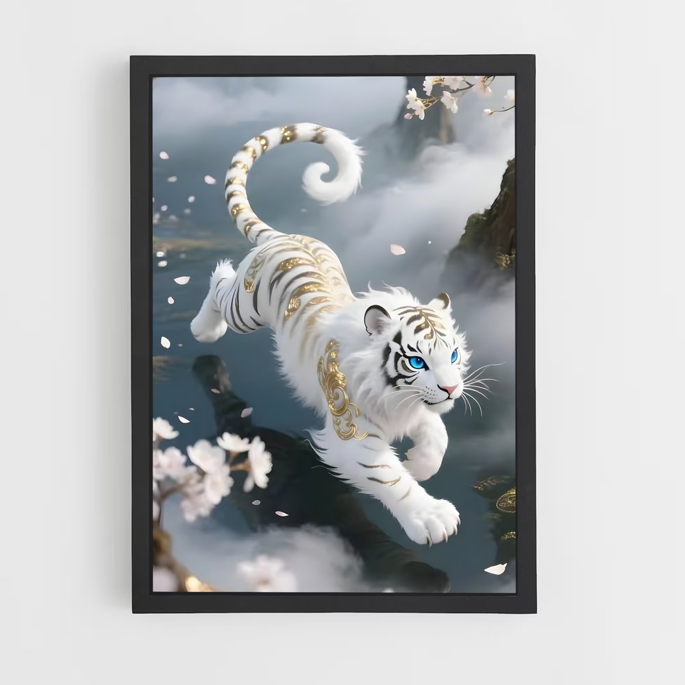 ap-white tiger-3 cadre Noir