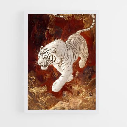 ap-white tiger-6 cadre Blanc
