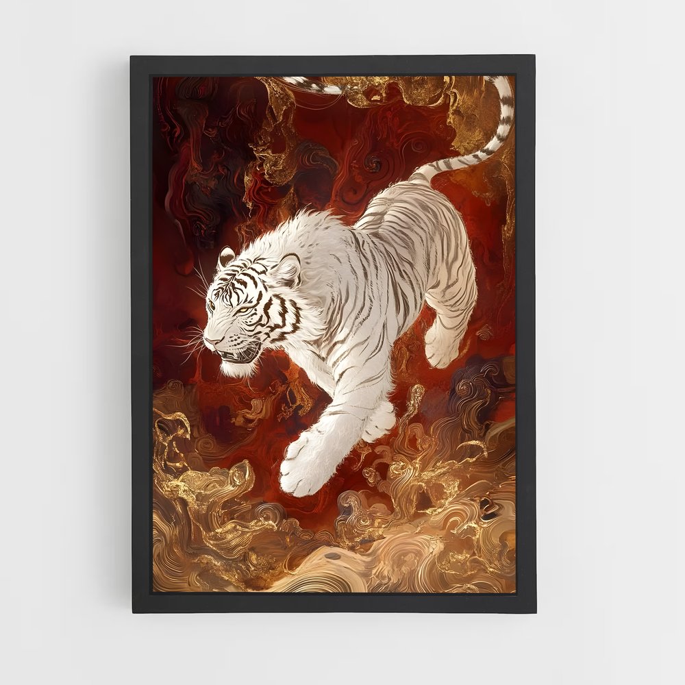 ap-white tiger-6 cadre Noir