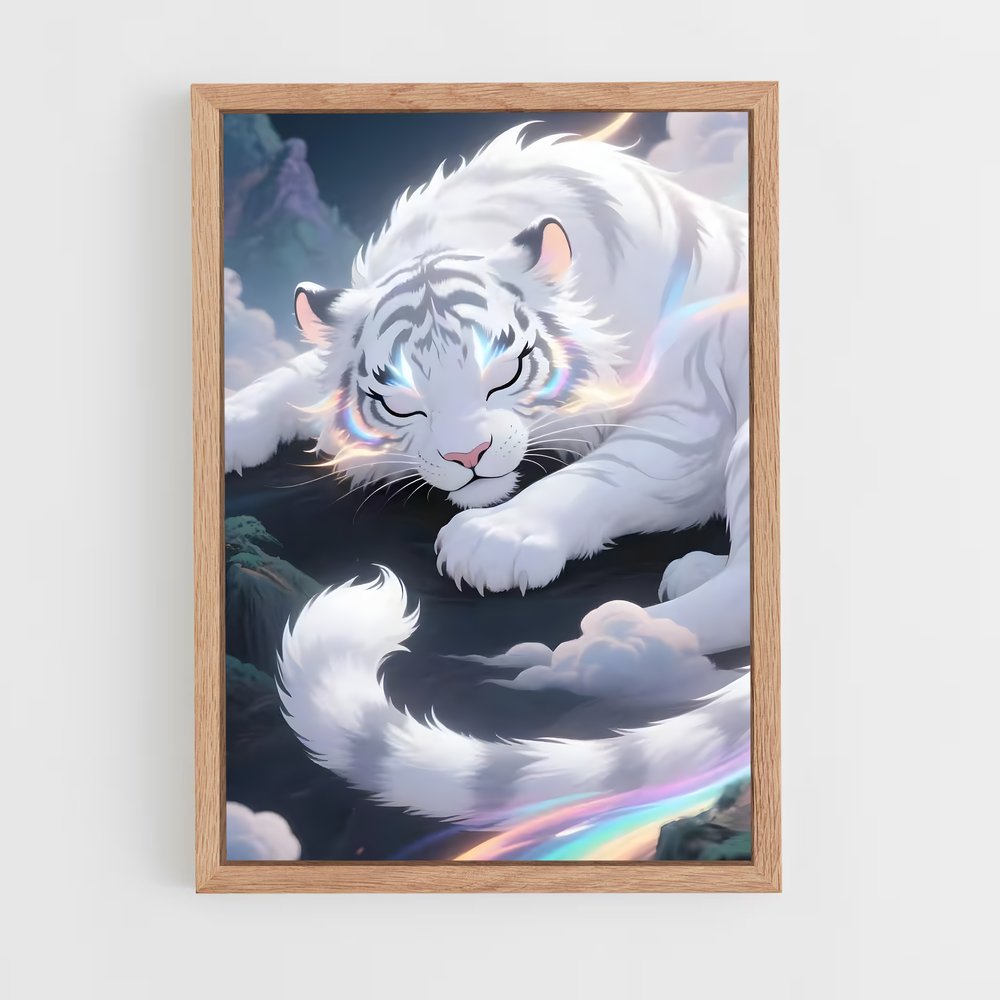 ap-white tiger-7 cadre Bois clair