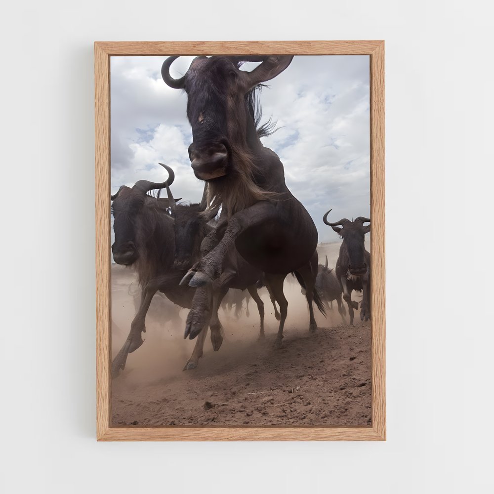 ap-wildebeest-2 cadre Bois clair