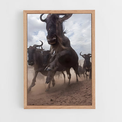 ap-wildebeest-2 cadre Bois clair