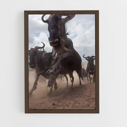 ap-wildebeest-2 cadre Bois foncé