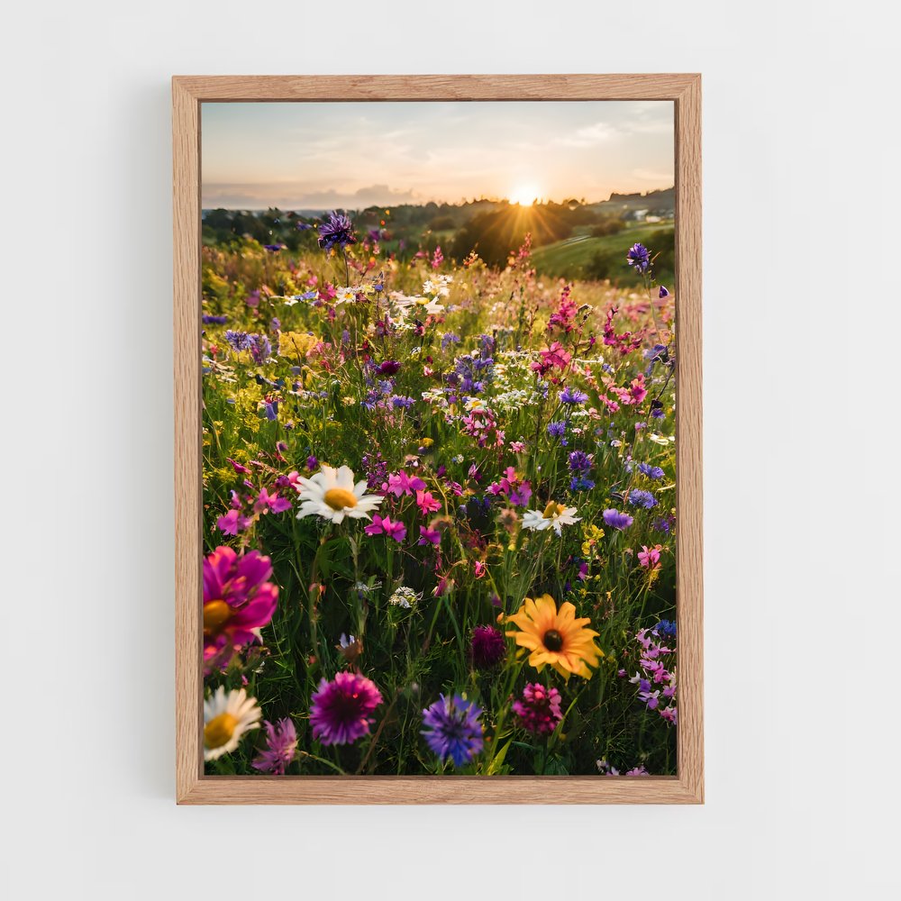 ap-wildflower field-3 cadre Bois clair
