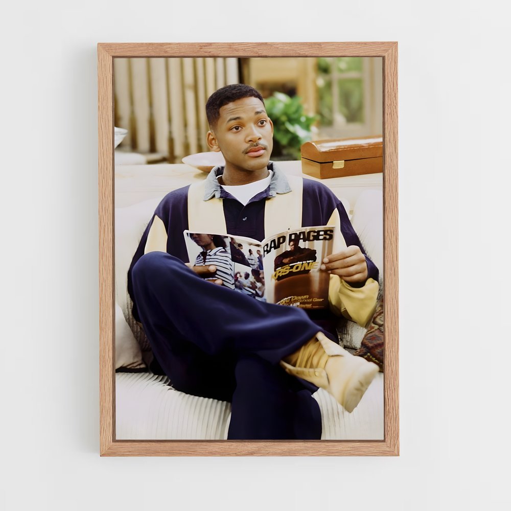 ap-will smith fresh prince-6 cadre Bois clair