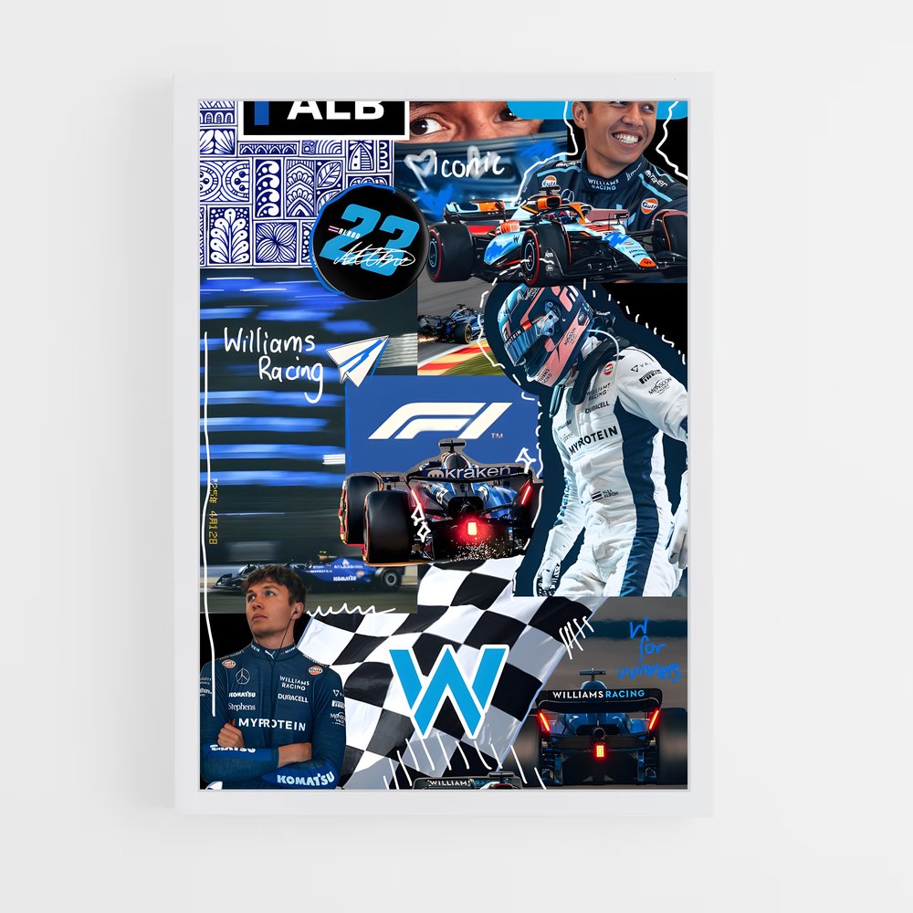 ap-williams f1 team-5 cadre Blanc