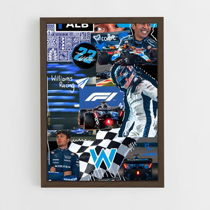 ap-williams f1 team-5 cadre Bois foncé