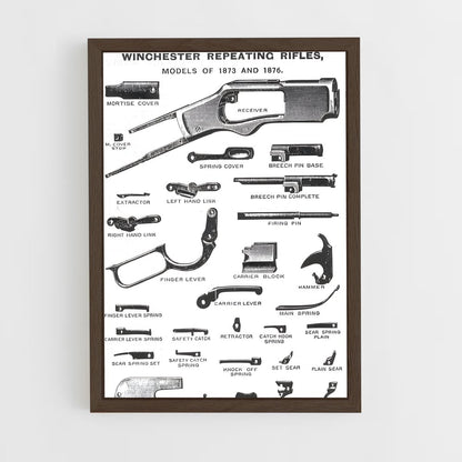 ap-winchester 1873-2 cadre Bois foncé