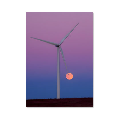 Poster Lune Éolienne