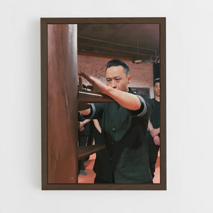 ap-wing chun-3 cadre Bois foncé