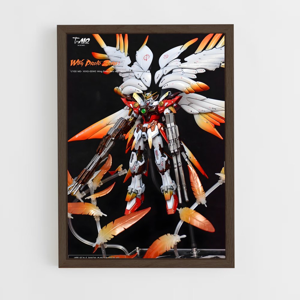 ap-wing gundam zero-3 cadre Bois foncé