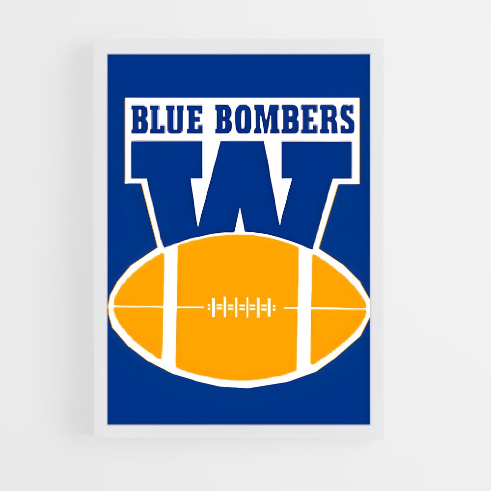 ap-winnipeg blue bombers-3 cadre Blanc