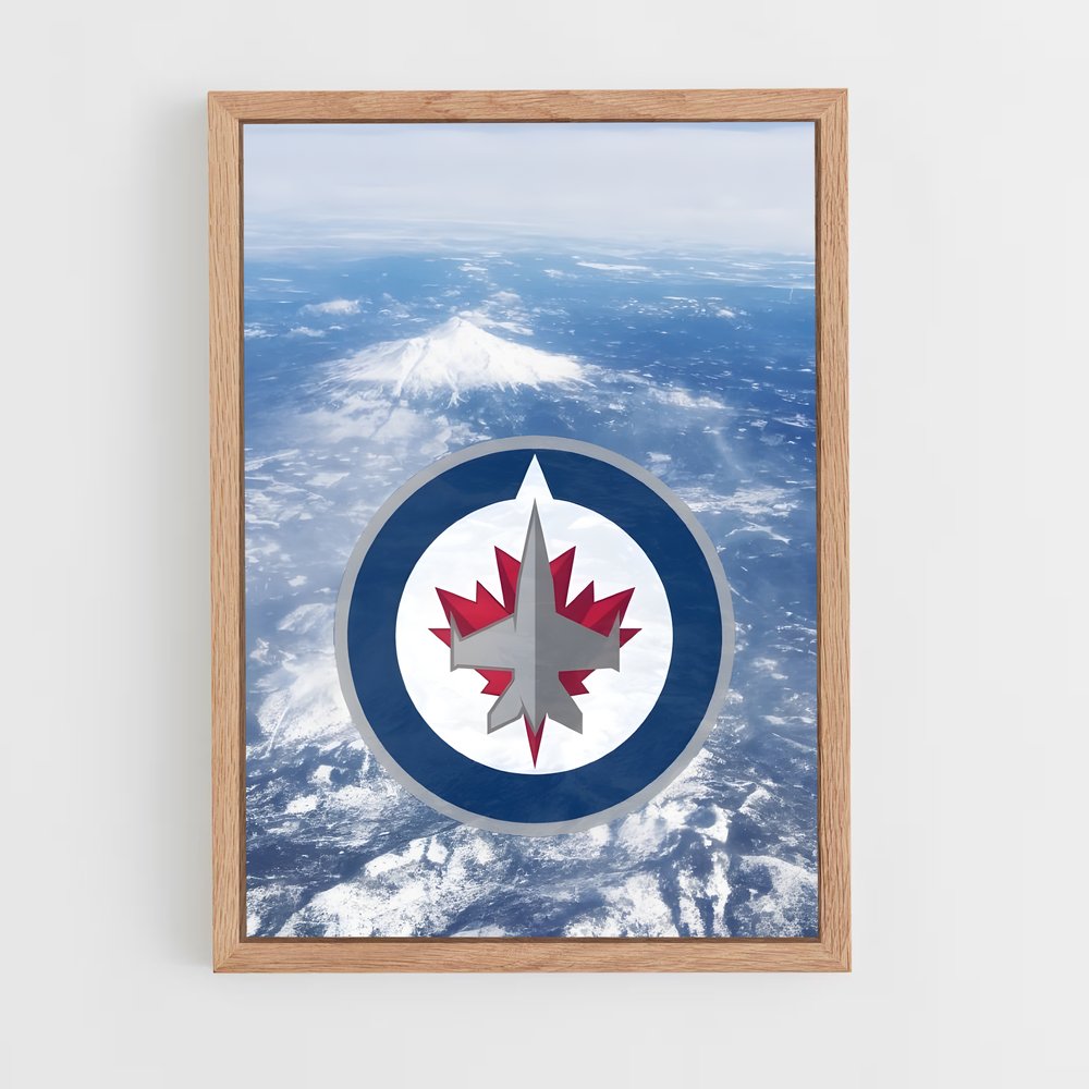 ap-winnipeg jets-12 cadre Bois clair
