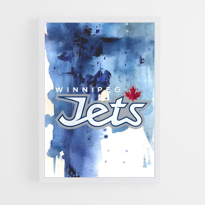 ap-winnipeg jets-3 cadre Blanc