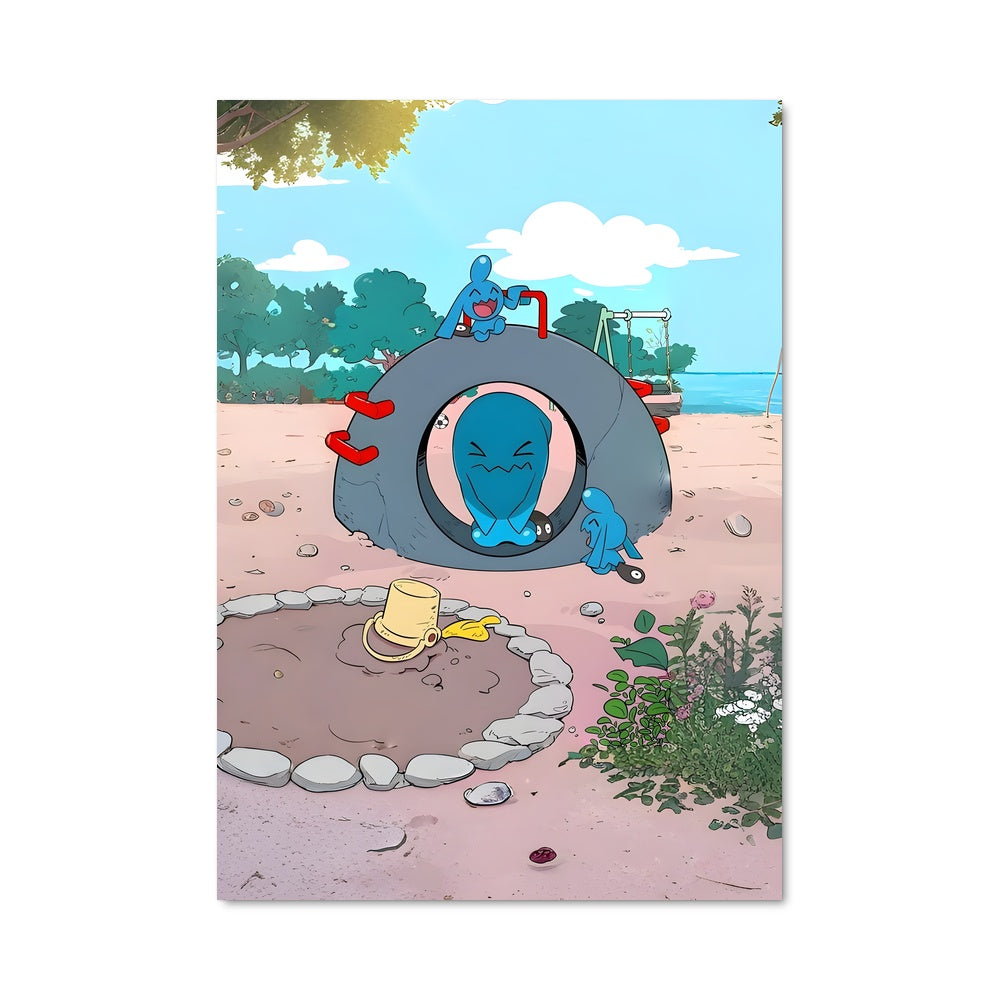 Poster Wobbuffet Plage