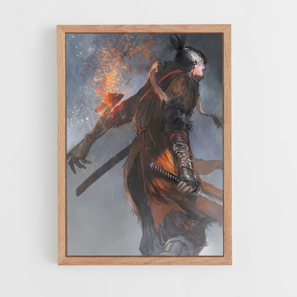 ap-wolf sekiro-3 cadre Bois clair