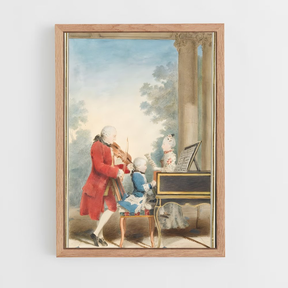 ap-wolfgang amadeus mozart-4 cadre Bois clair