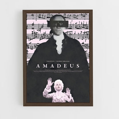 ap-wolfgang amadeus mozart-5 cadre Bois foncé