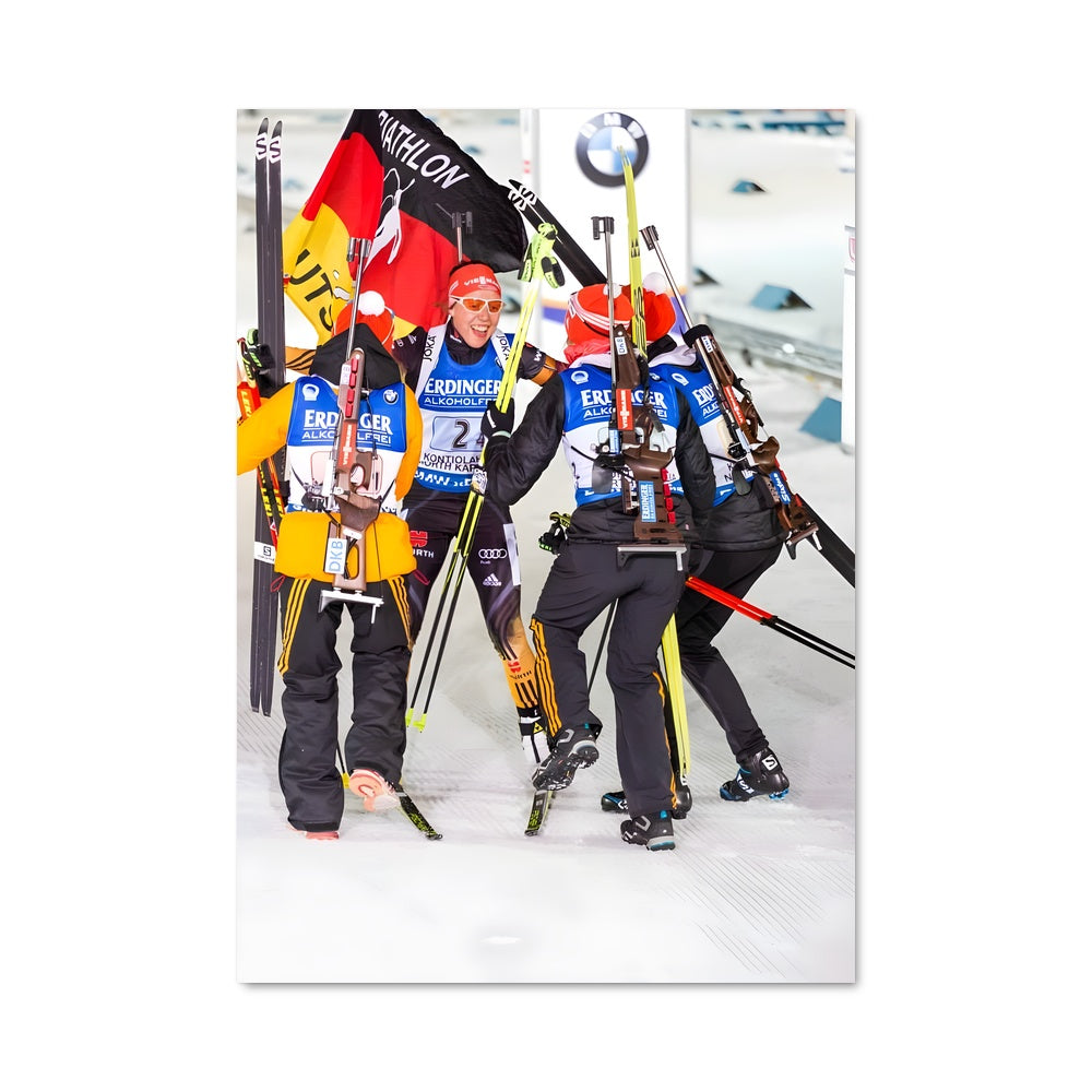 Poster Skiers en Action