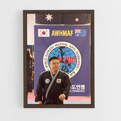 ap-world hapkido championships-1 cadre Bois foncé