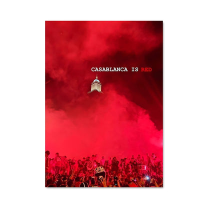 Poster Éruption Rouge