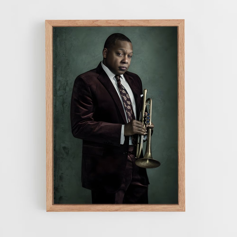 ap-wynton marsalis-2 cadre Bois clair