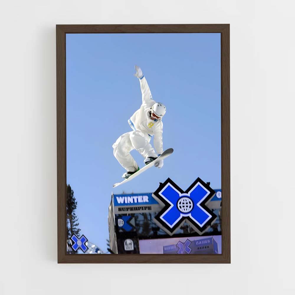 ap-x games skiing-2 cadre Bois foncé