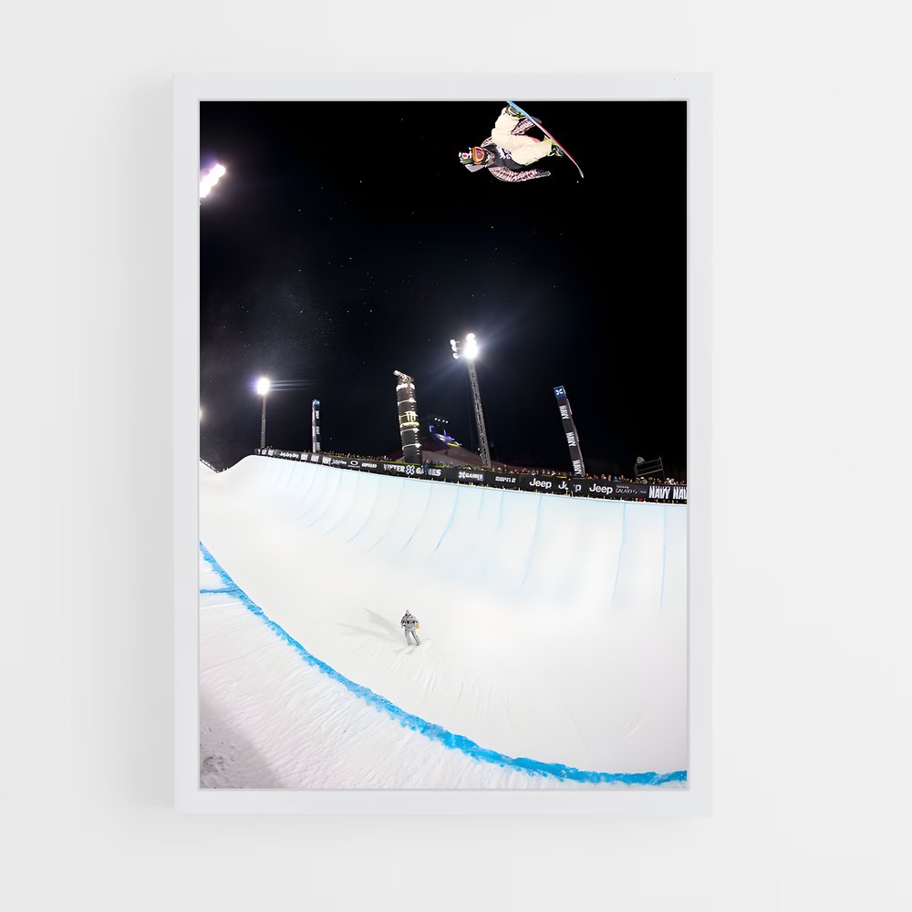 ap-x games snowboarding-1 cadre Blanc