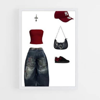 ap-y2k fashion-10 cadre Blanc