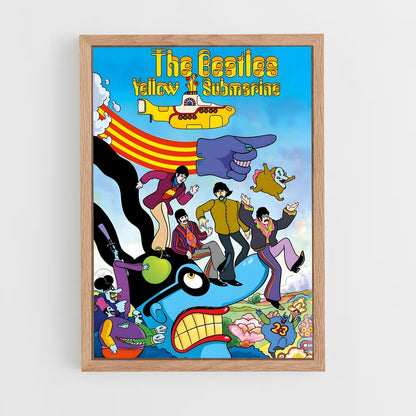 ap-yellow submarine-1 cadre Bois clair