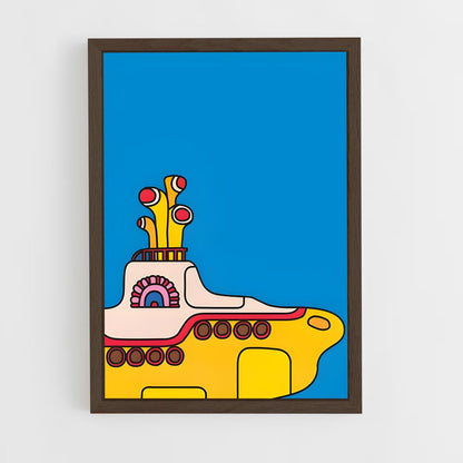 ap-yellow submarine-4 cadre Bois foncé