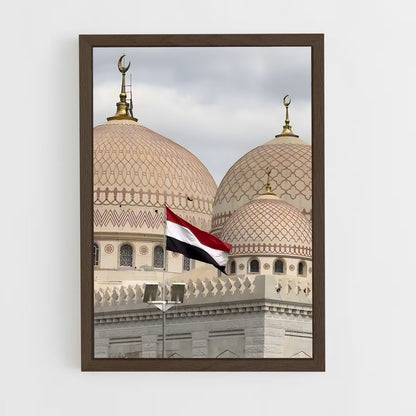 ap-yemen flag-1 cadre Bois foncé